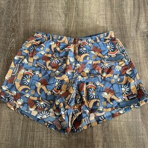 Patagonia Baggies Shorts Rare Canyon Block Print